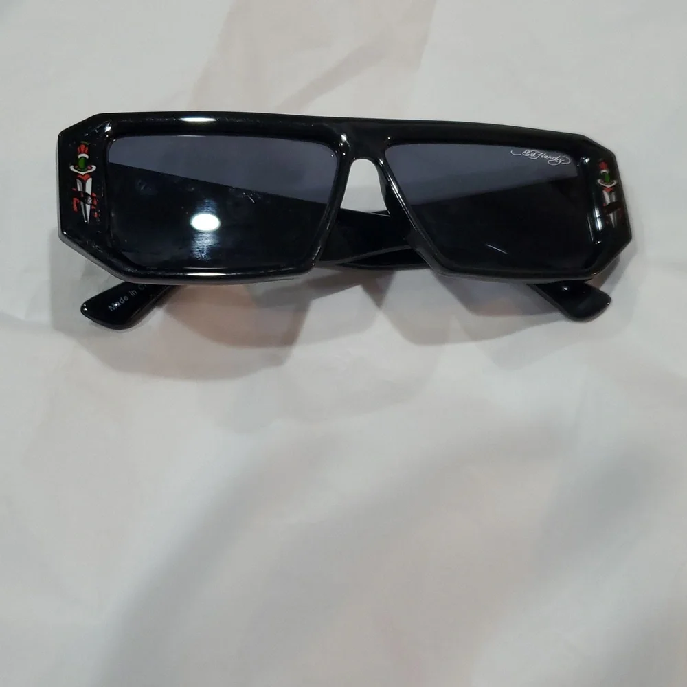 Ed Hardy Black‎ Tiger Logo Temples Ed Hardy Tattoo style unisex Sunglasses new